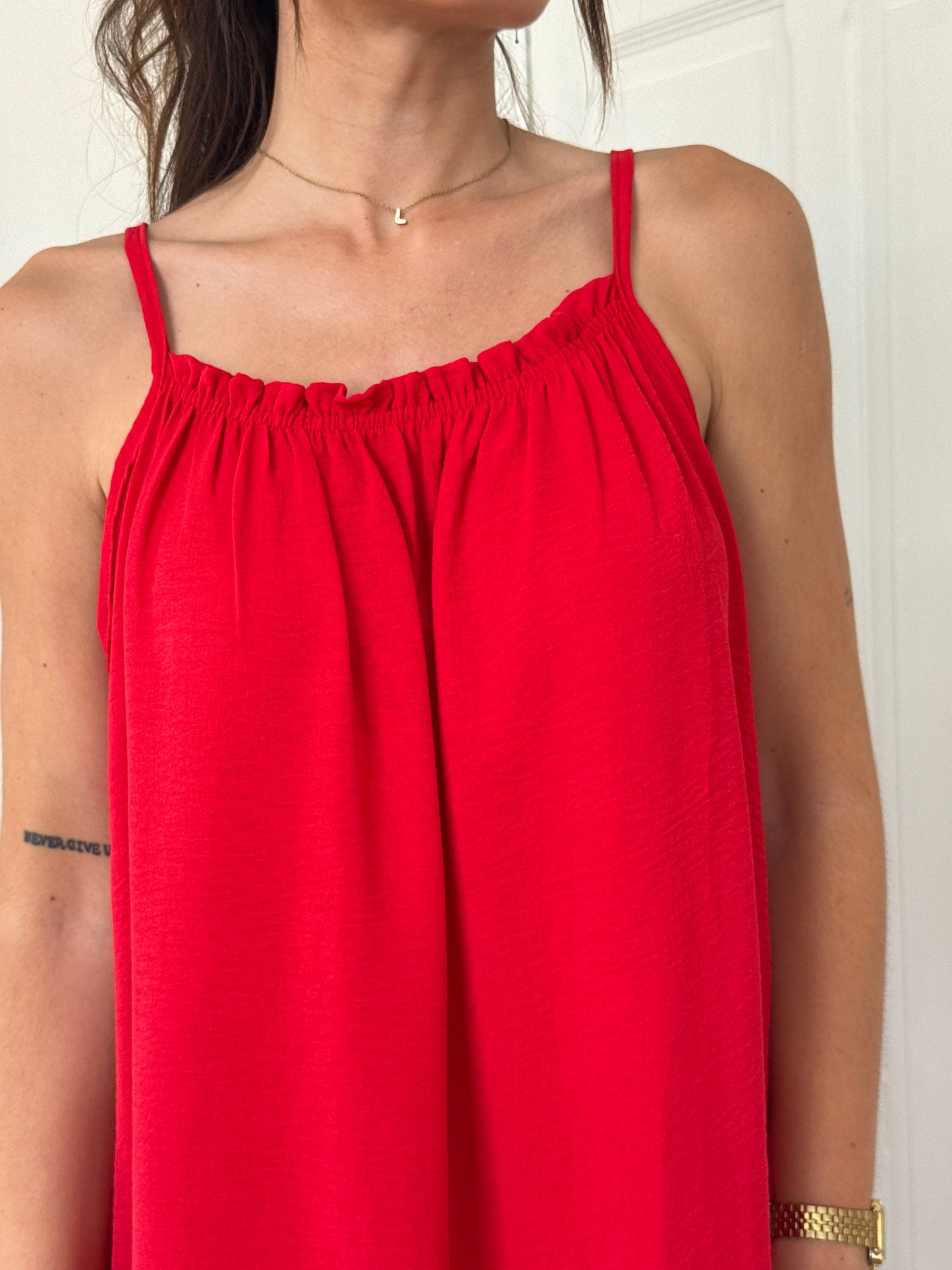 ROBE COURTE FLORENCE ROUGE