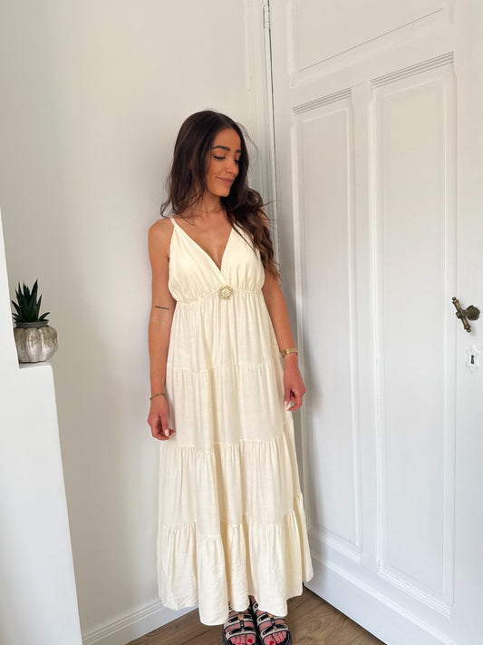 ROBE LONGUE SOLEA CRÈME