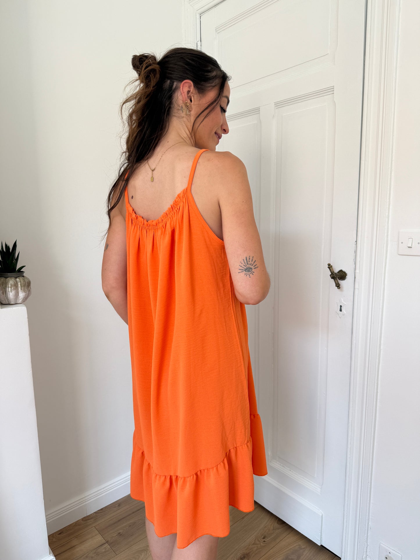 ROBE COURTE FLORENCE ORANGE
