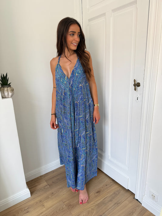 ROBE BOHÈME SARAH BLEUE ROI