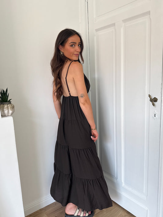 ROBE LONGUE SOLEA MARRON