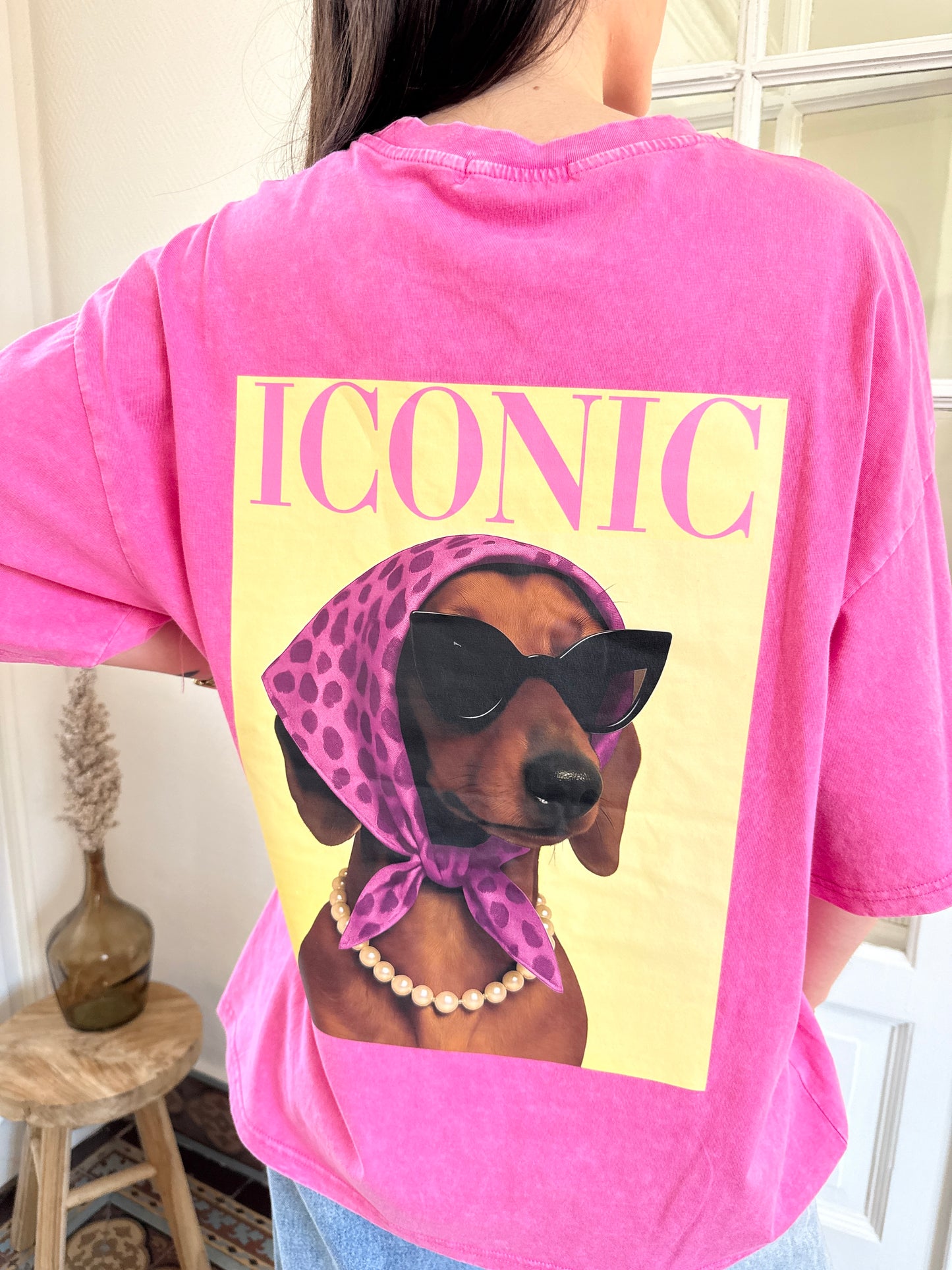 TEE-SHIRT ROSE TECKEL