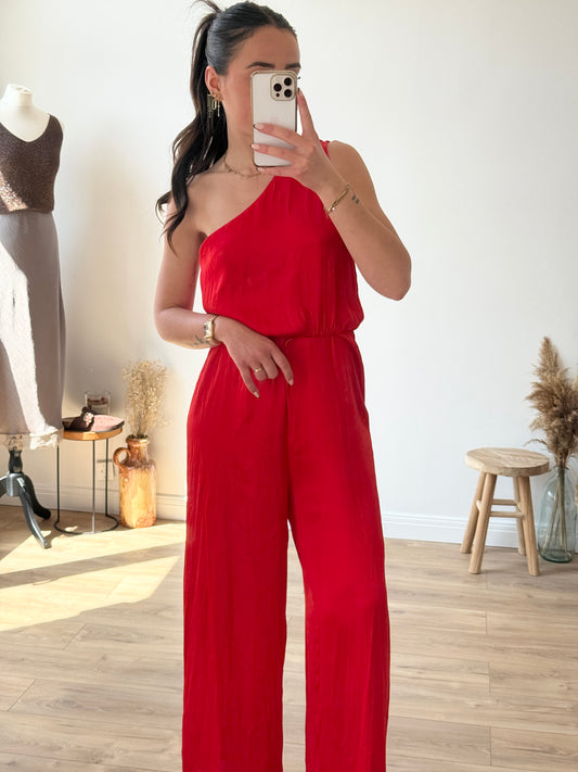 COMBINAISON PANTALON ROUGE