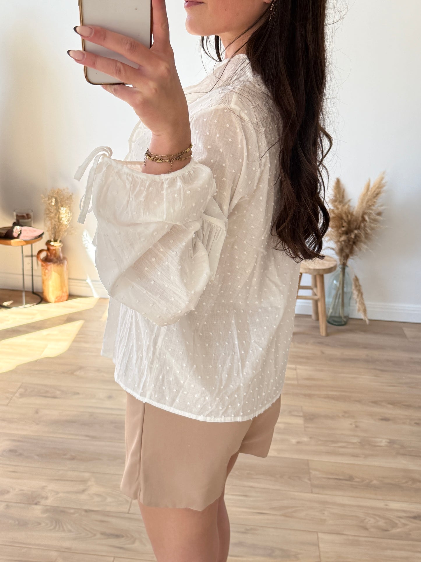 CHEMISE BLANCHE NOEUDS