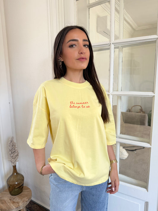 TEE-SHIRT JAUNE HOMARD