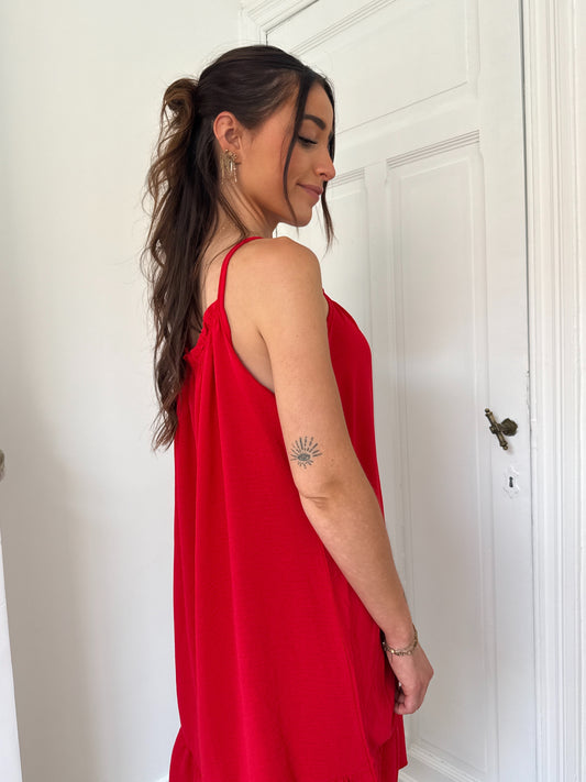 ROBE COURTE FLORENCE ROUGE