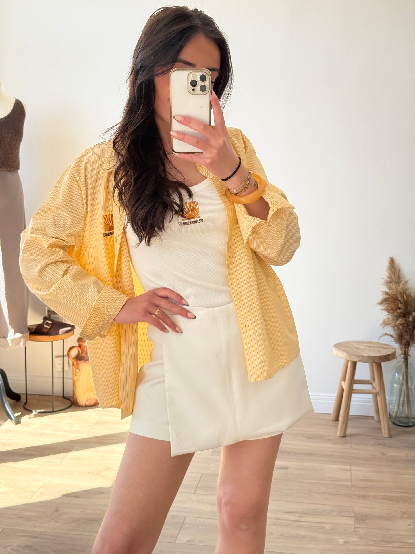 JUPE SHORT BLANCHE