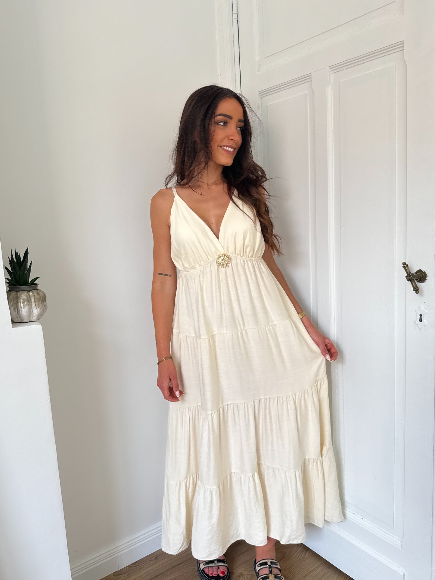 ROBE LONGUE SOLEA CRÈME