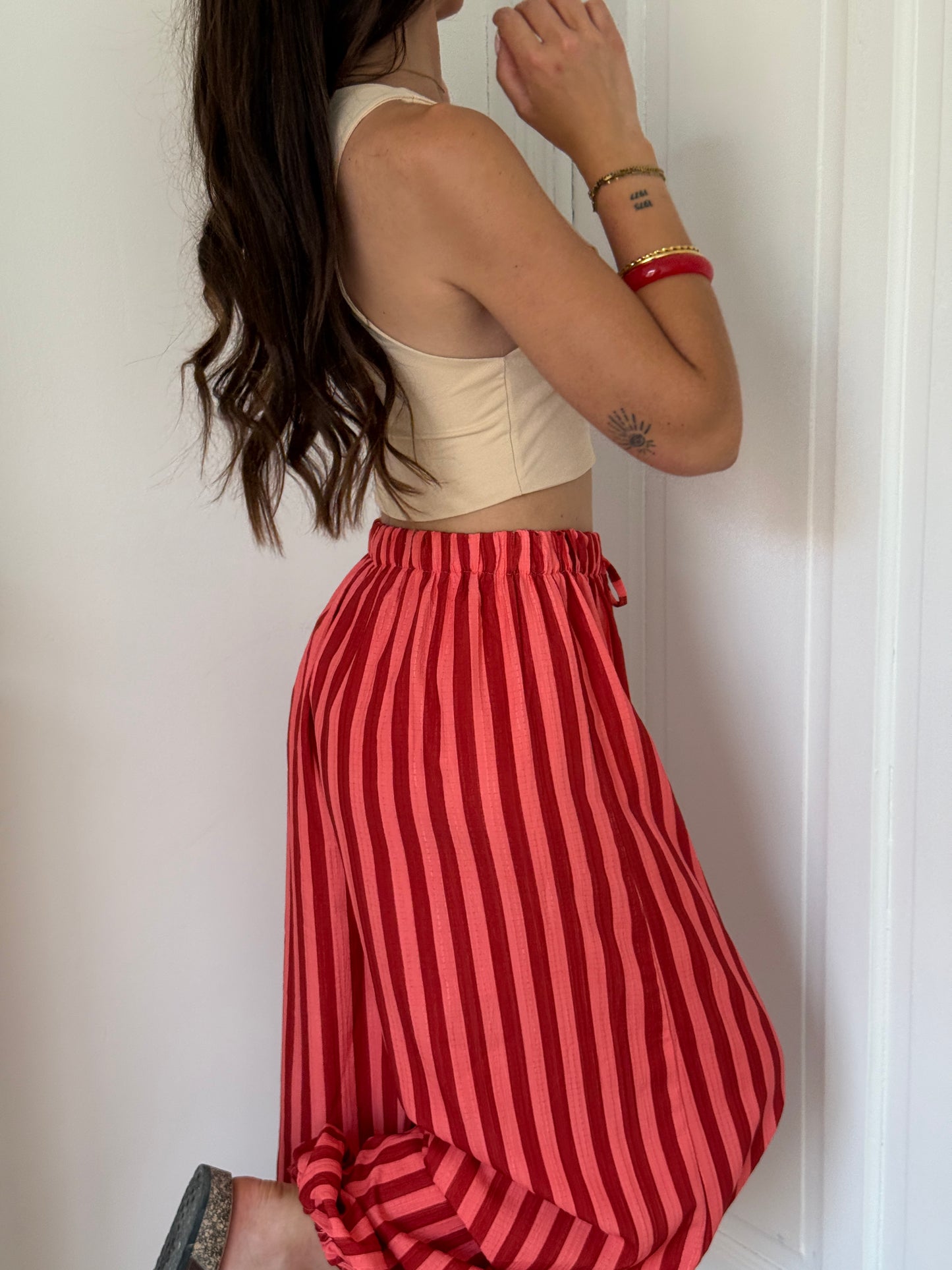 PANTALON ELEANORE ROUGE