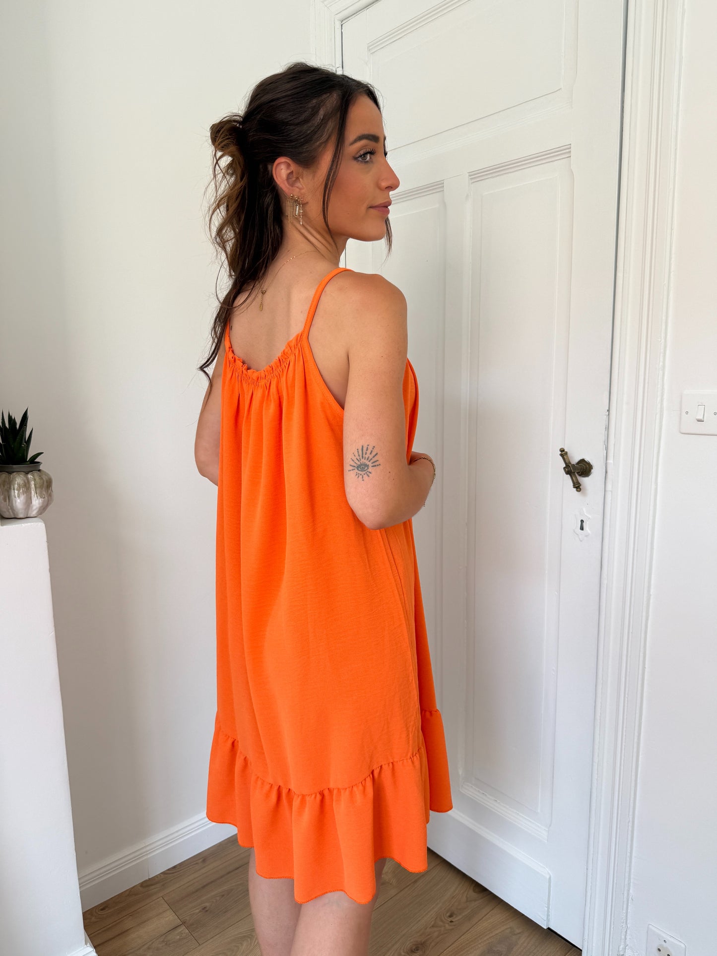 ROBE COURTE FLORENCE ORANGE