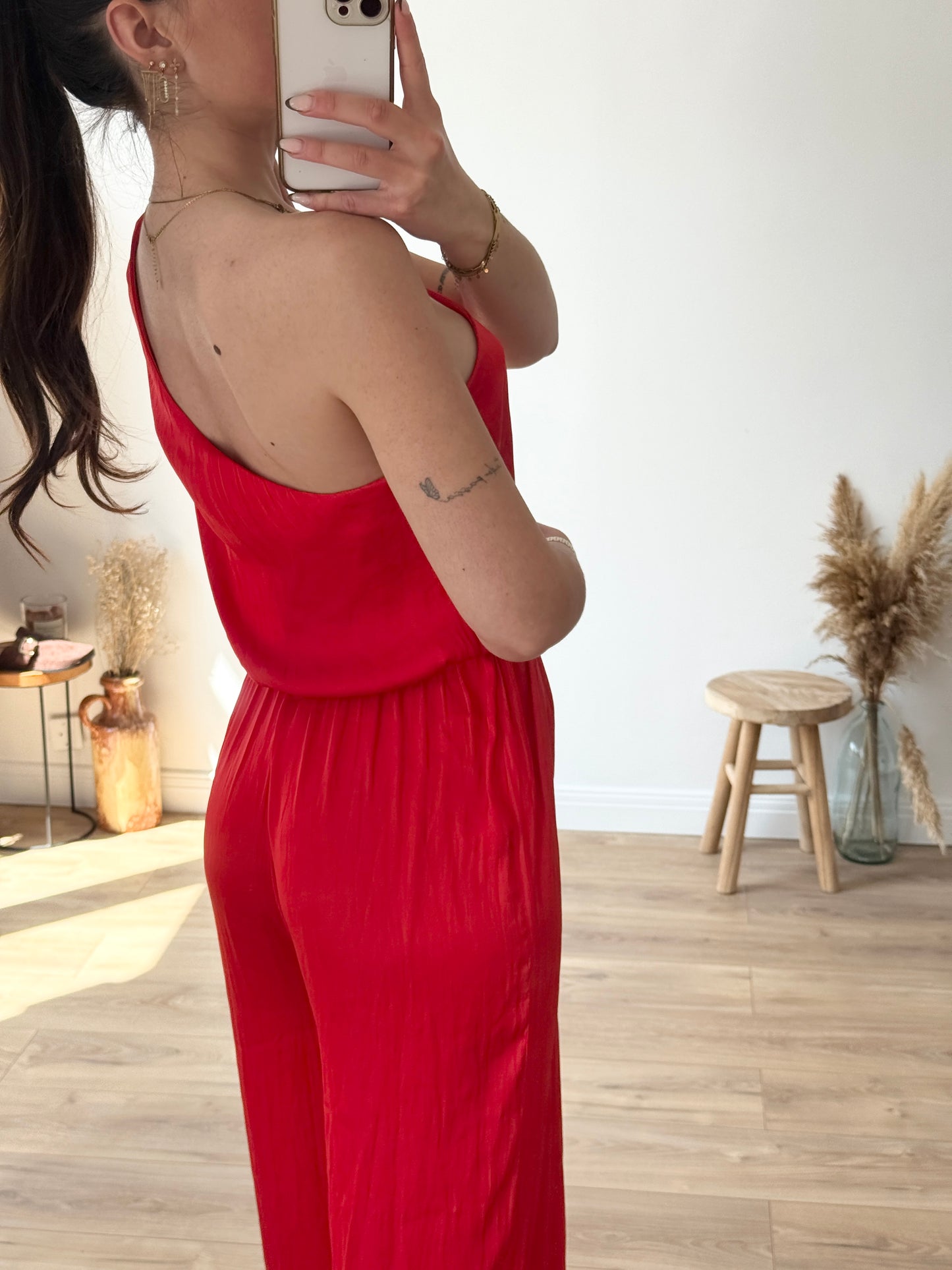 COMBINAISON PANTALON ROUGE