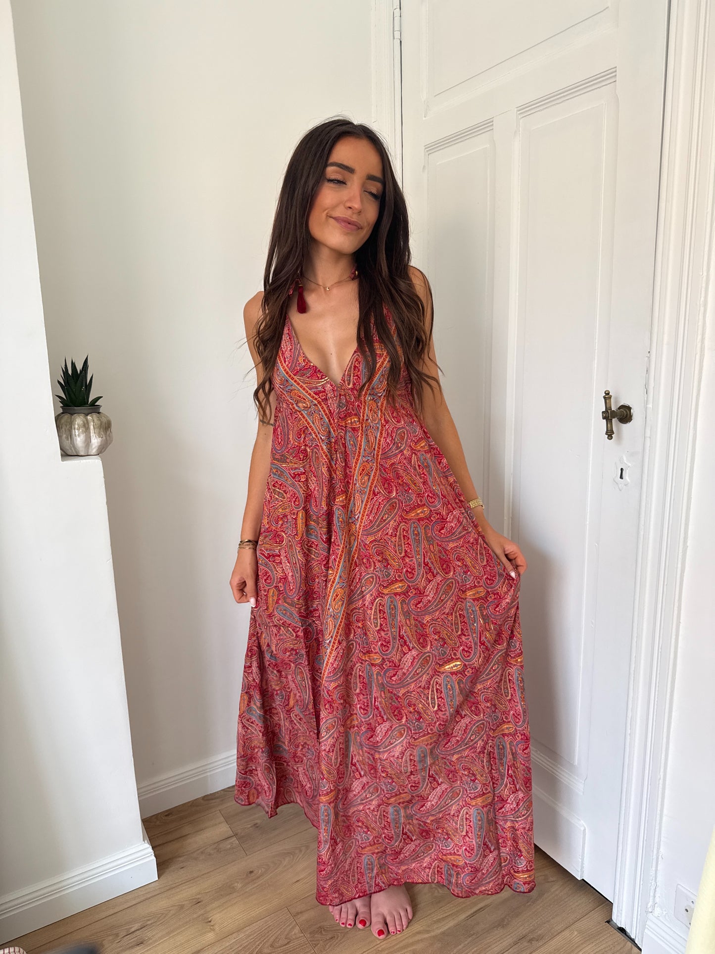 ROBE BOHÈME SARAH ROUGE
