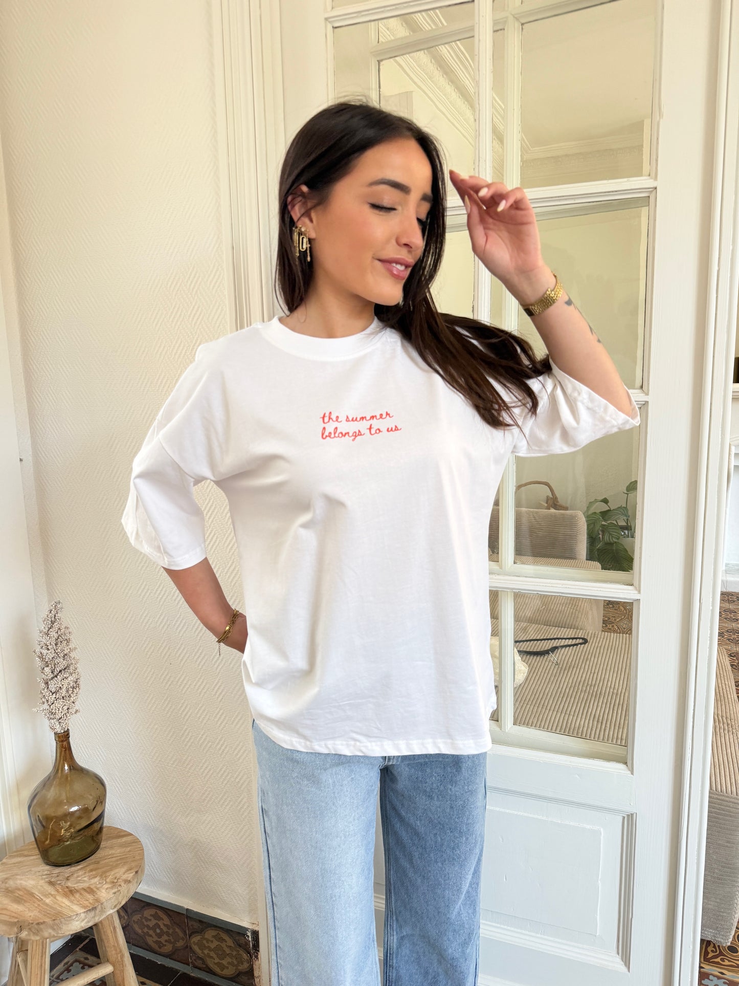 TEE-SHIRT BLANC HOMARD