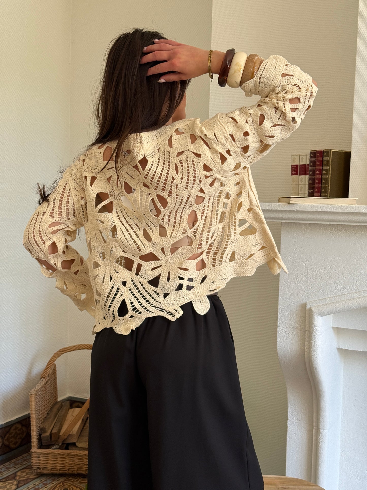 TOP CROCHET BEIGE