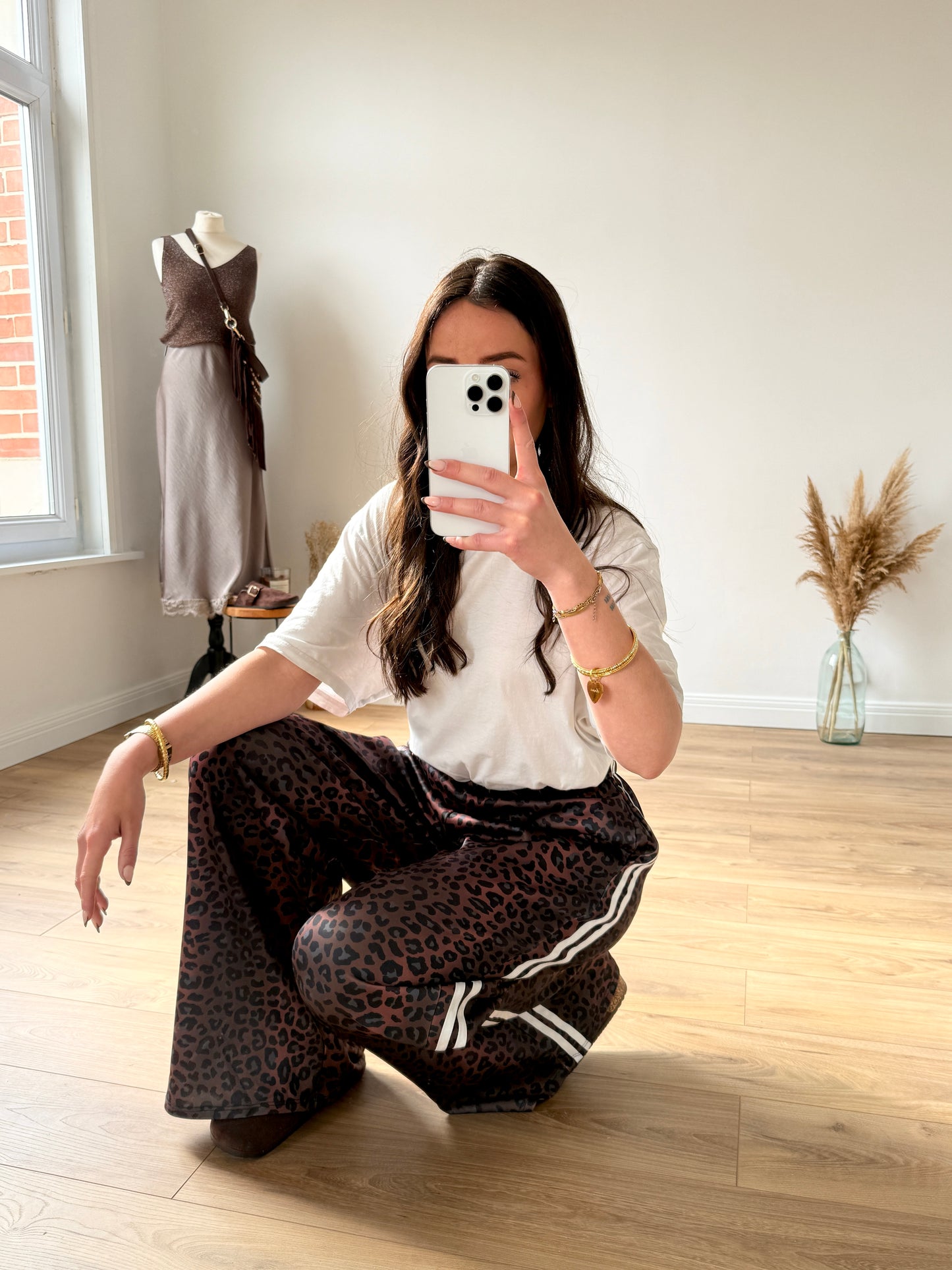PANTALON LÉOPARD BLANC