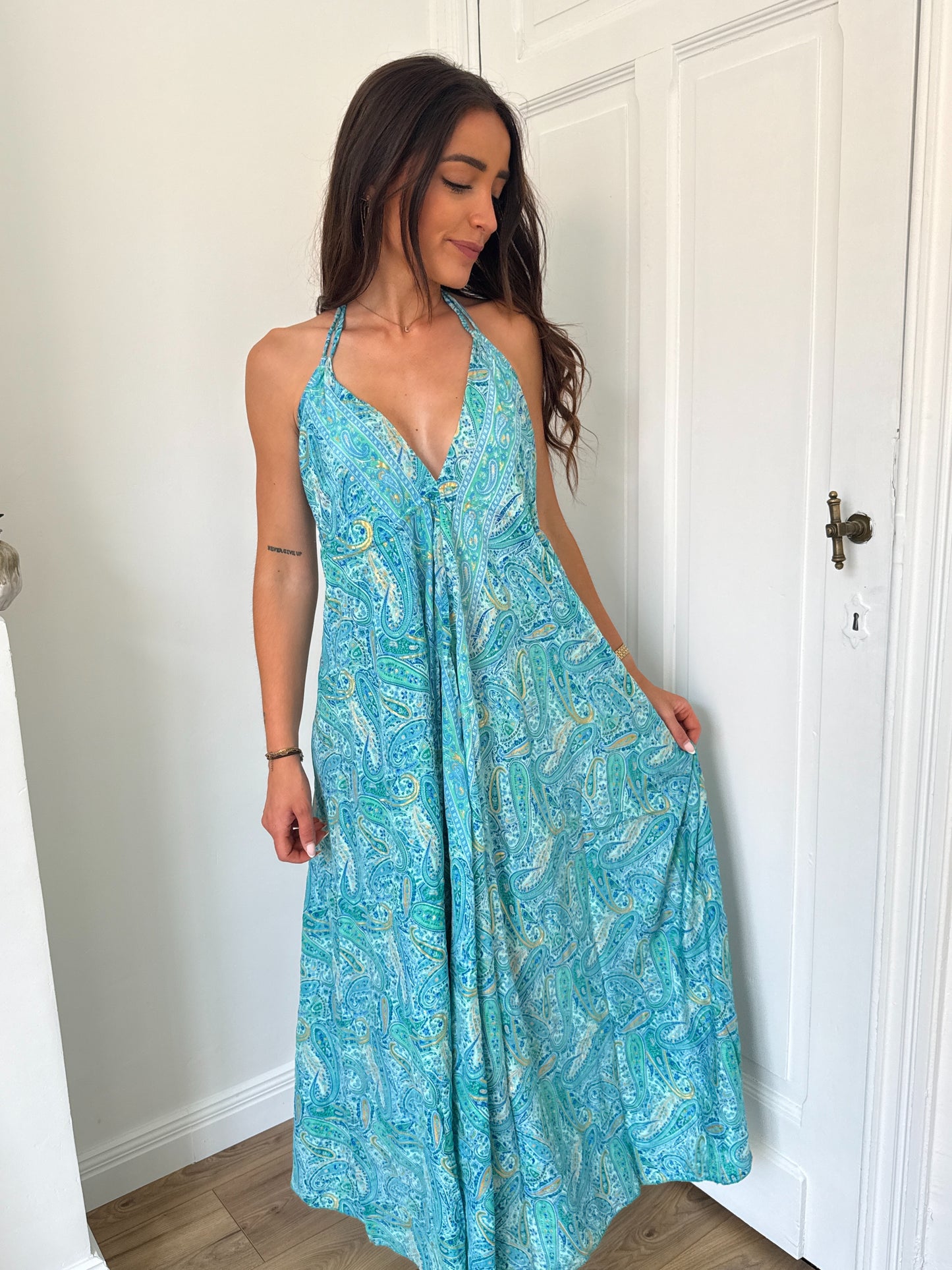 ROBE BOHÈME SARAH BLEUE