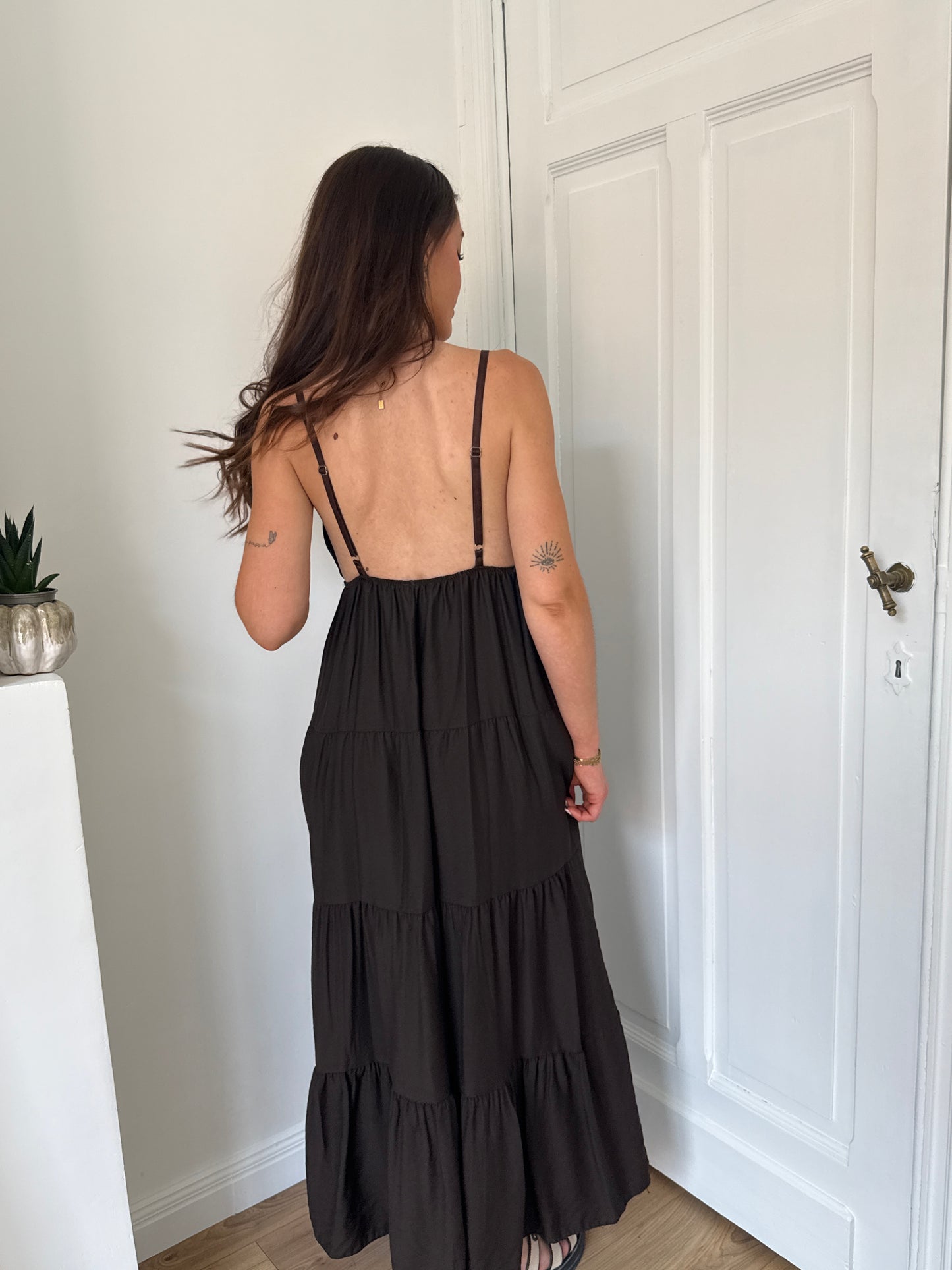 ROBE LONGUE SOLEA MARRON