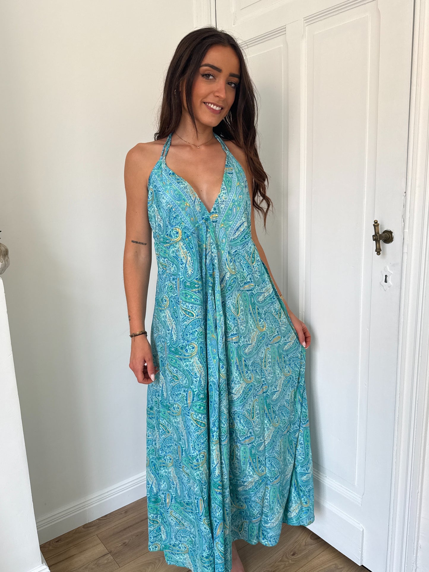 ROBE BOHÈME SARAH BLEUE