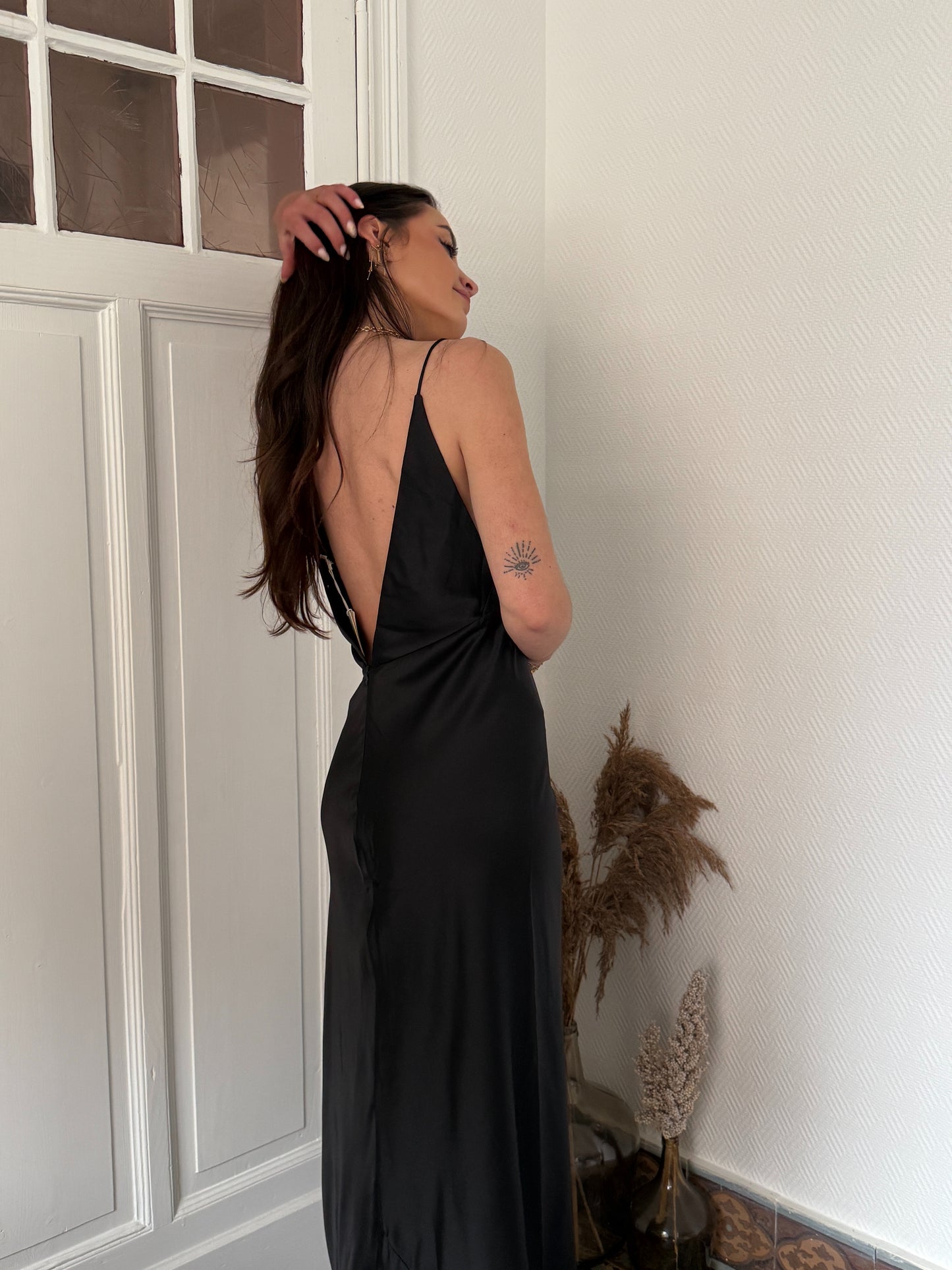 ROBE LONGUE NOIRE DOS NU