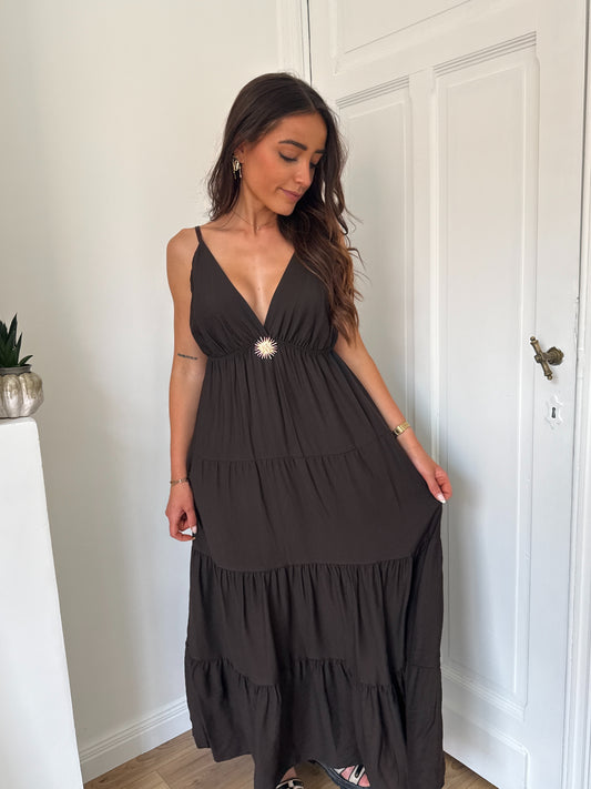 ROBE LONGUE SOLEA MARRON