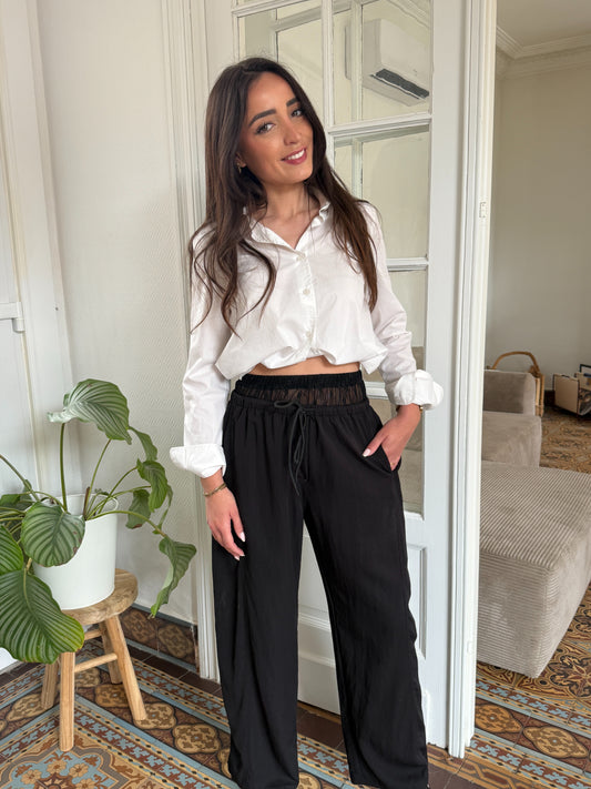 PANTALON NOIR & DENTELLE
