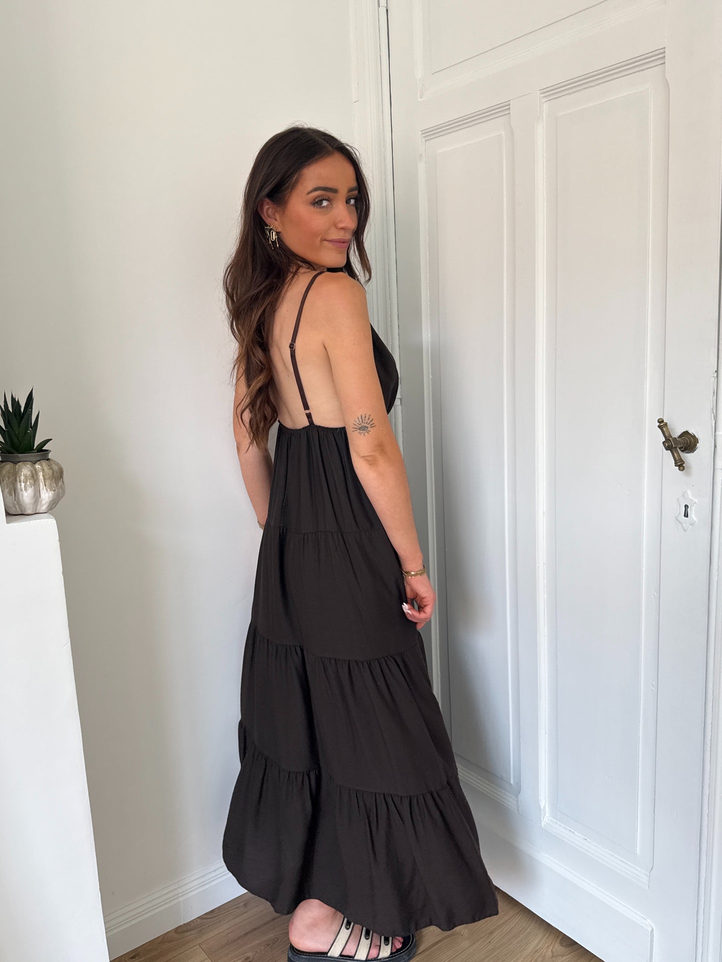 ROBE LONGUE SOLEA MARRON