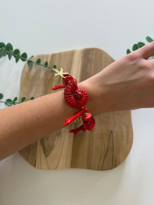BRACELET EVA ROUGE