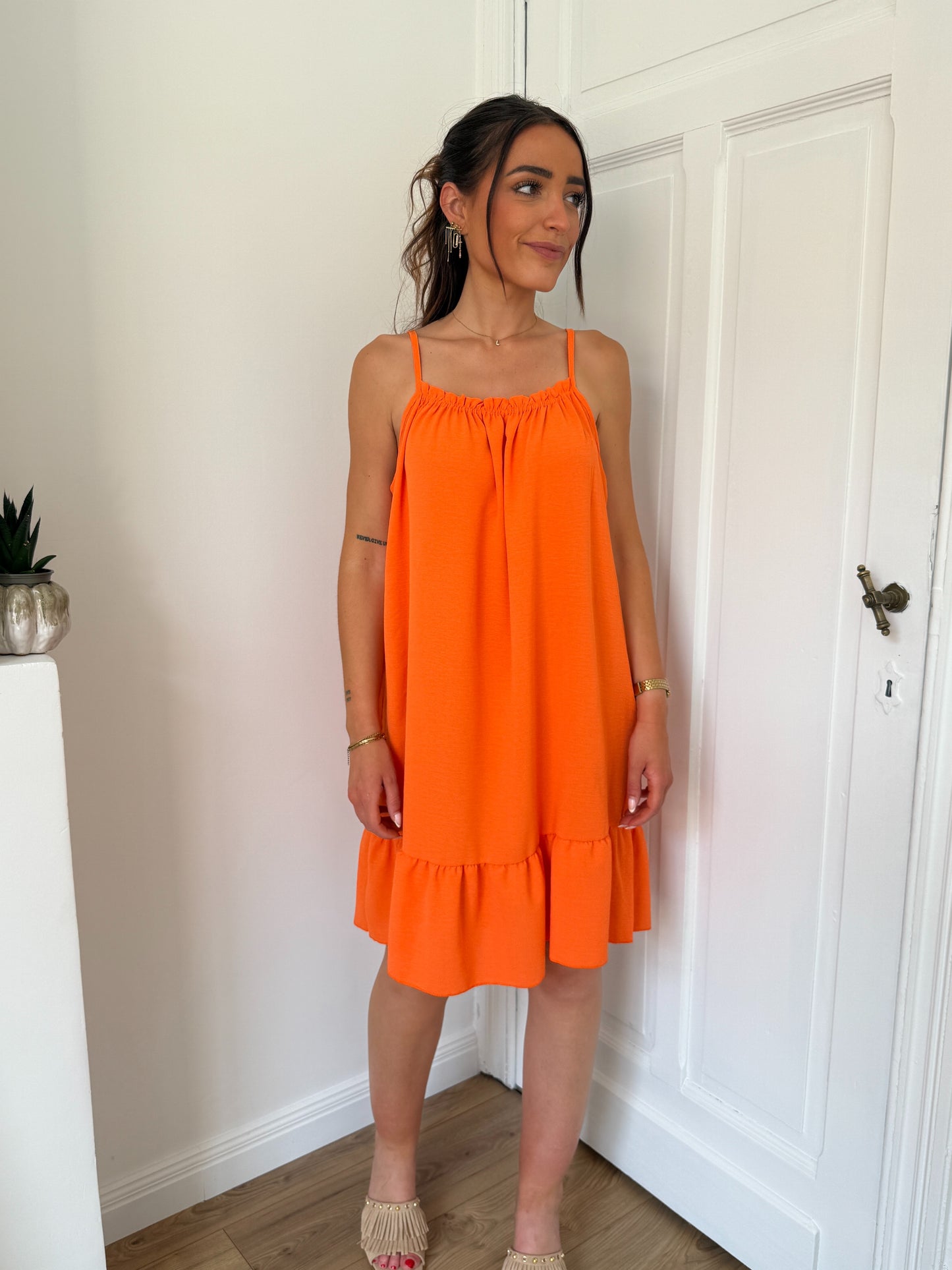 ROBE COURTE FLORENCE ORANGE