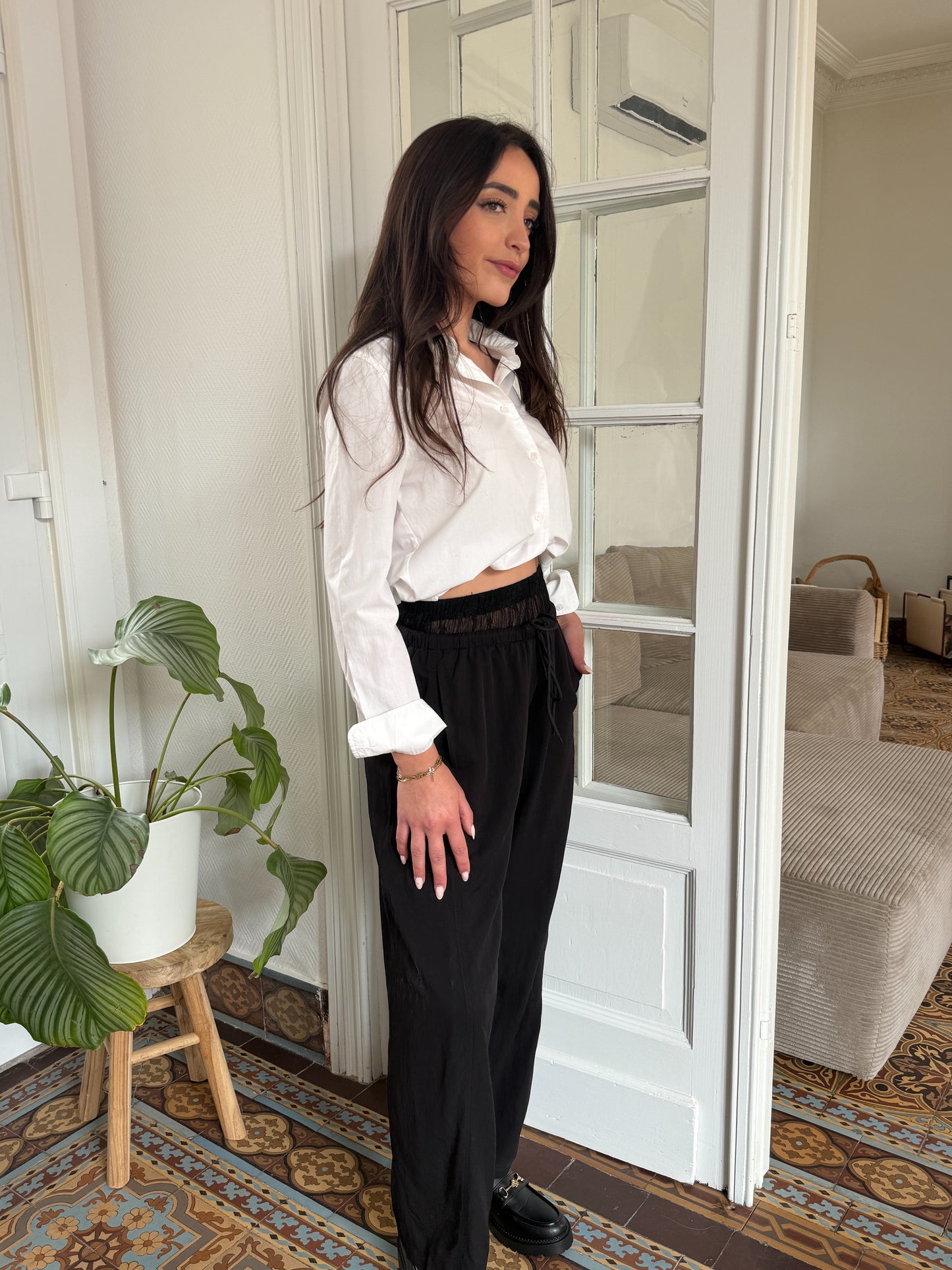 PANTALON NOIR & DENTELLE