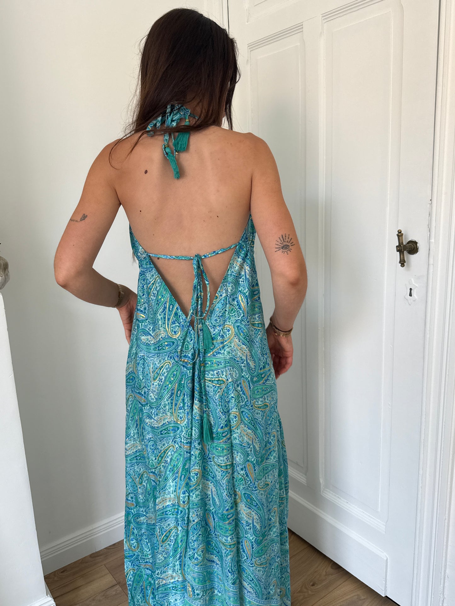 ROBE BOHÈME SARAH BLEUE