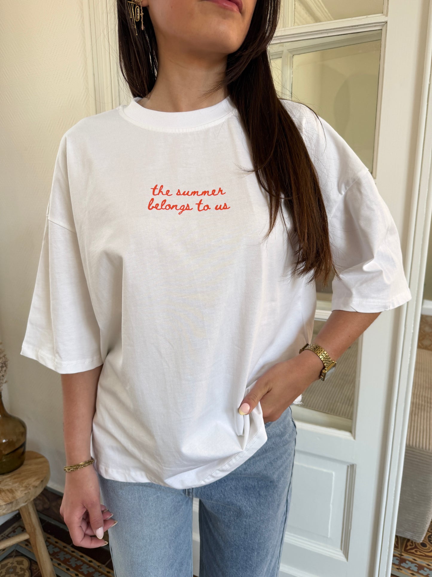TEE-SHIRT BLANC HOMARD