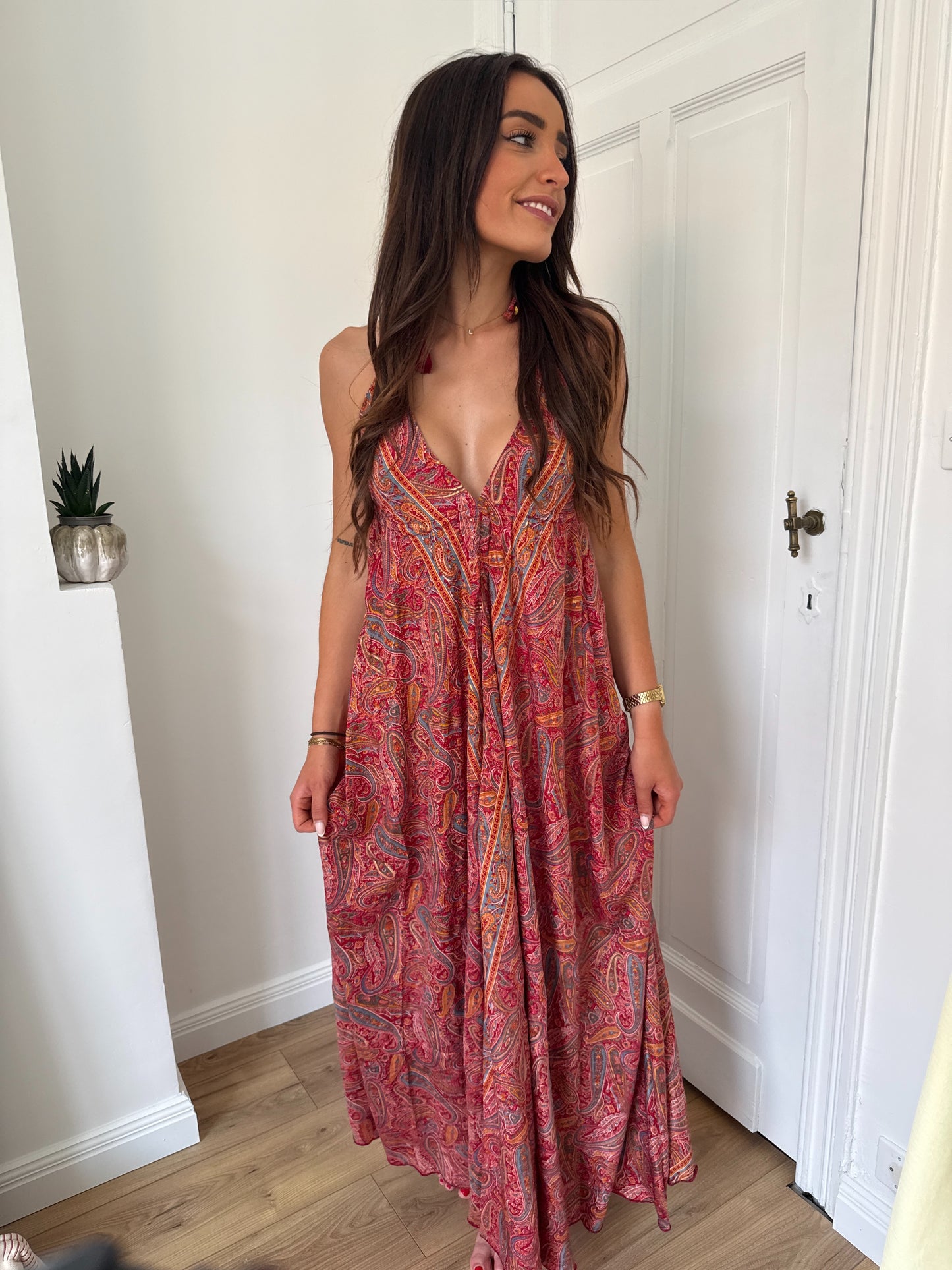 ROBE BOHÈME SARAH ROUGE