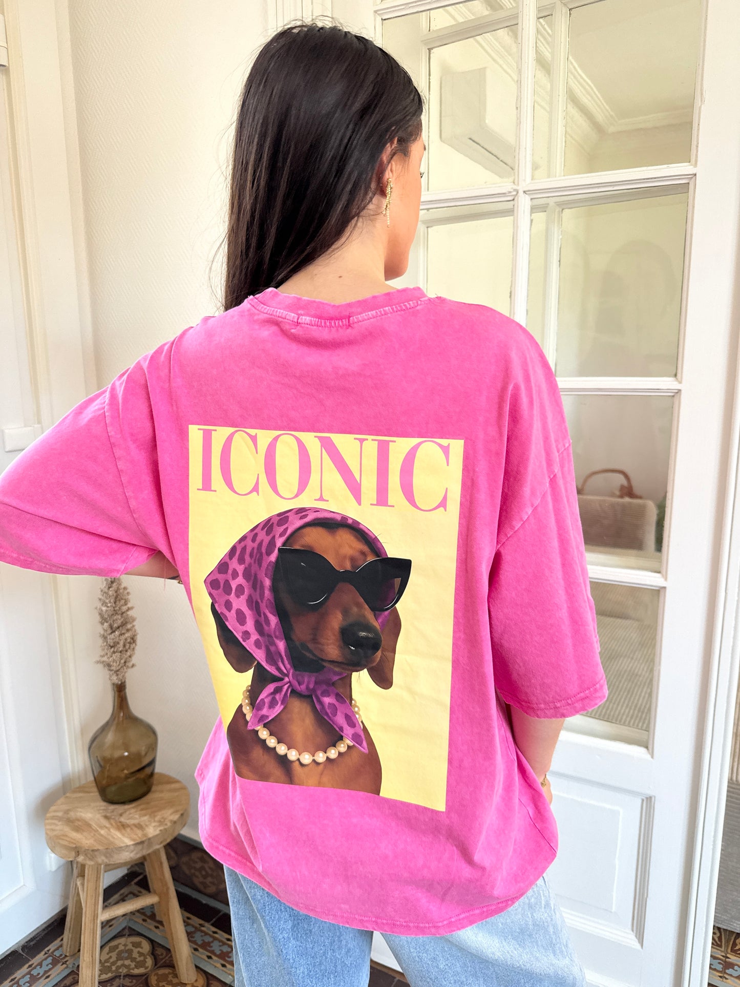 TEE-SHIRT ROSE TECKEL
