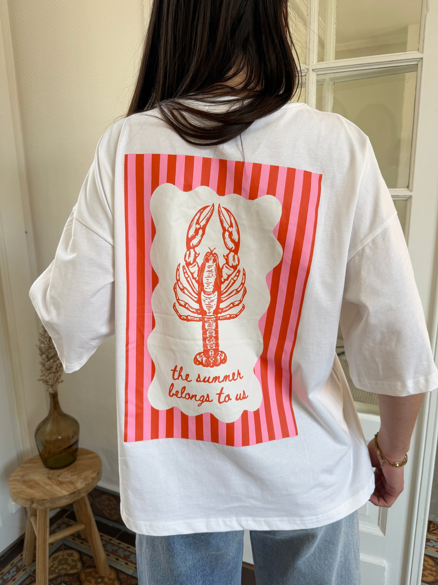 TEE-SHIRT BLANC HOMARD