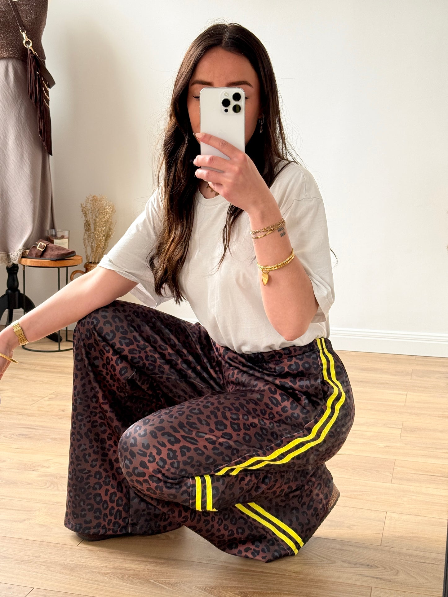 PANTALON LÉOPARD JAUNE