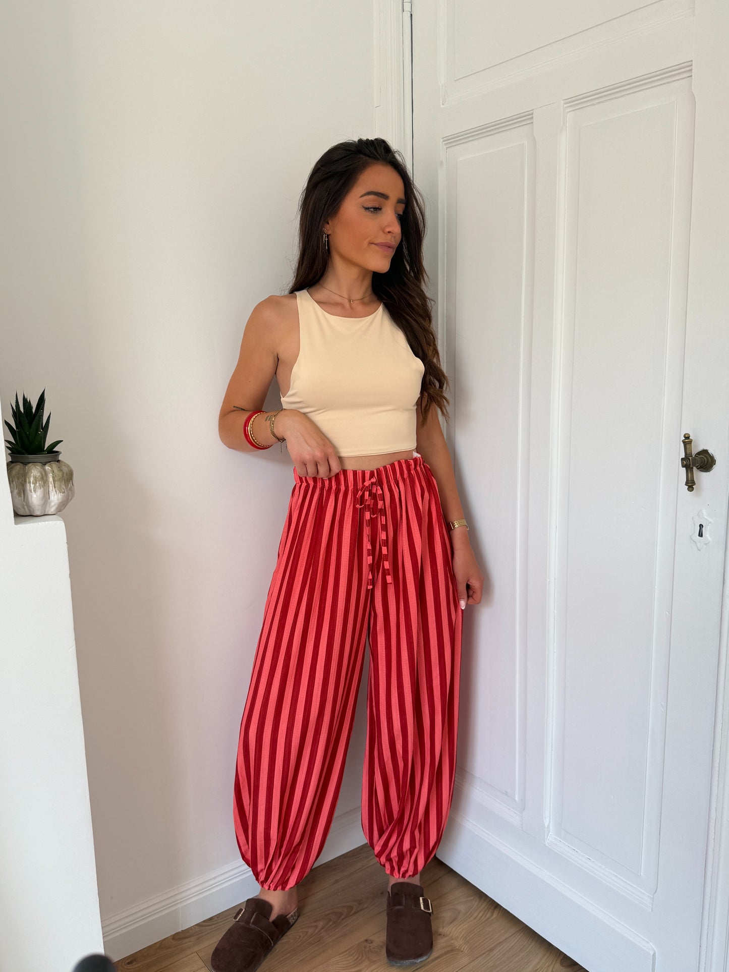 PANTALON ELEANORE ROUGE