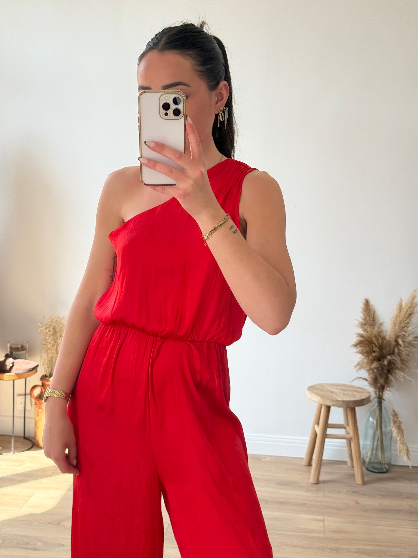 COMBINAISON PANTALON ROUGE