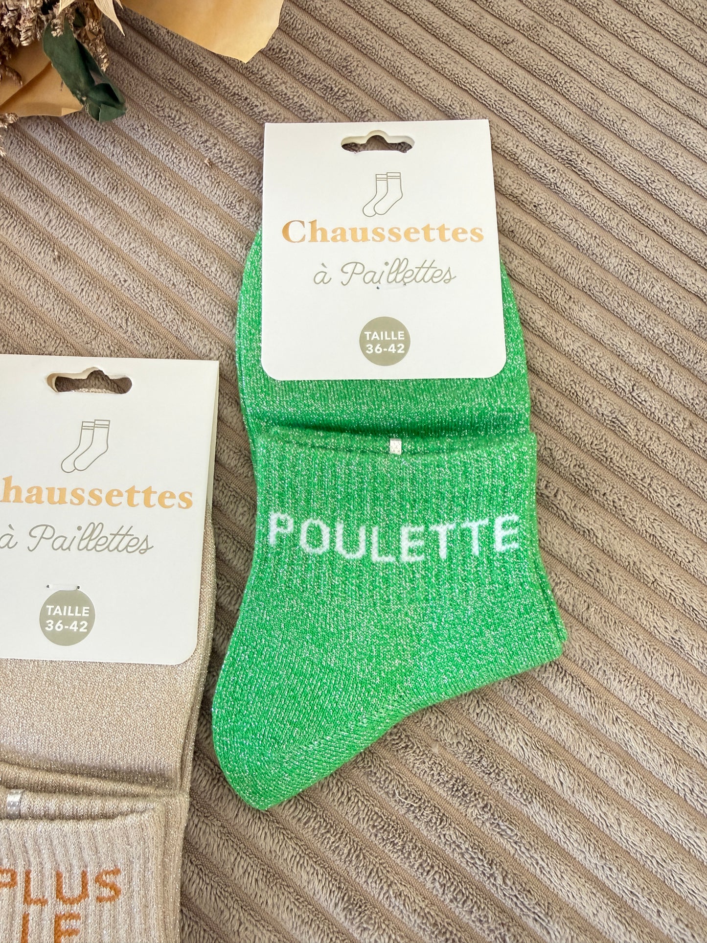 CHAUSSETTES À PAILLETTES